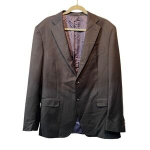 SuitSupply Napoli‎ Single Breasted Regular Fit Gray Wool Blazer Jacket 44L